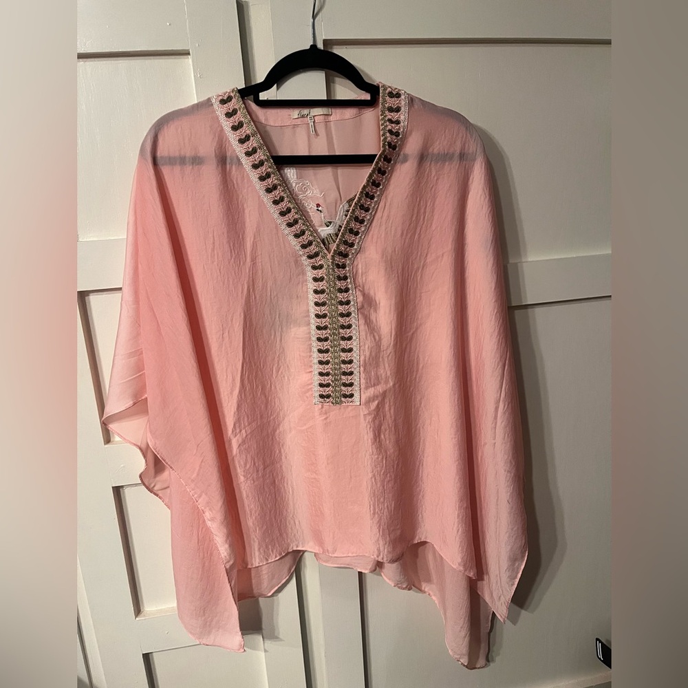 Anthropologie Embroidered Pancho